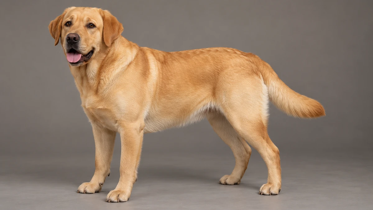 Labrador Retriever köpek — sarı (altın) renk