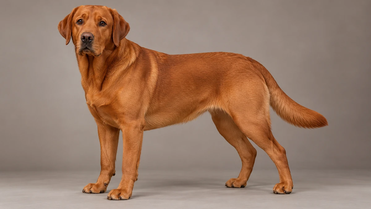 Labrador Retriever köpek — sarı (tilki kızılı) renk